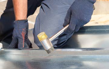 Spelter metal flat roofing repairs