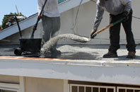 Spelter flat roofing repair